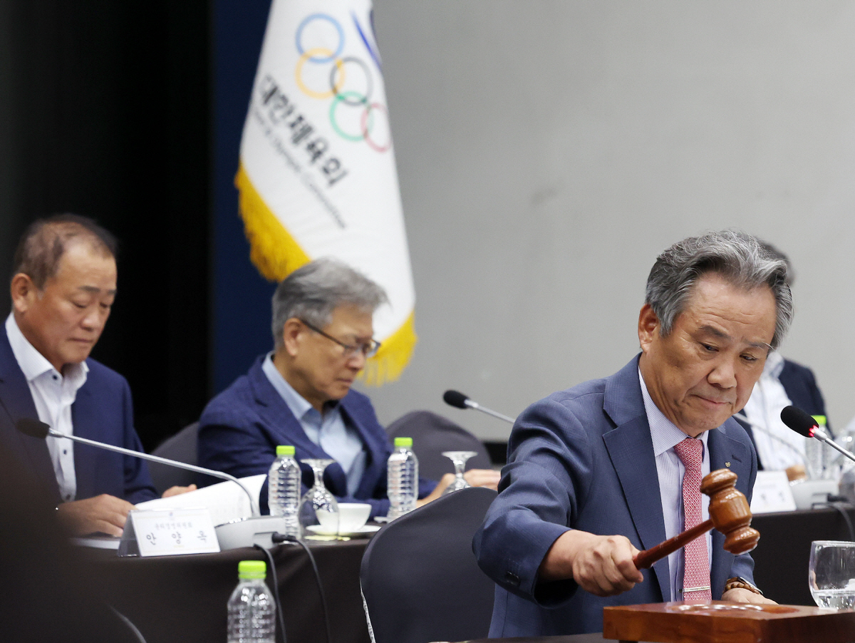 '문체부 국정농단X블랙리스트 세력 재등장'목소리 높인 이기흥 회장 "대한…