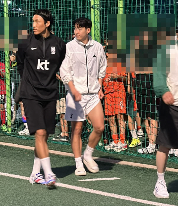 "손흥민 온 것 실화냐" 깜짝 등장에 구름 인파…안전사고 우려, 결국 경…