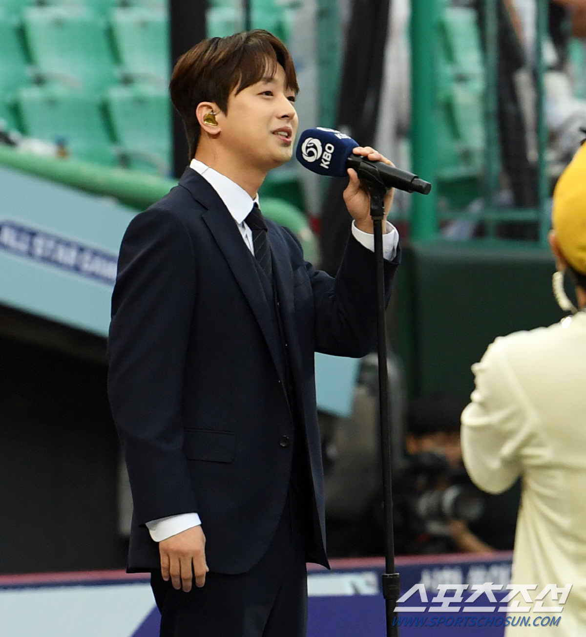 [포토] 이찬원 '올스타전 애국가'