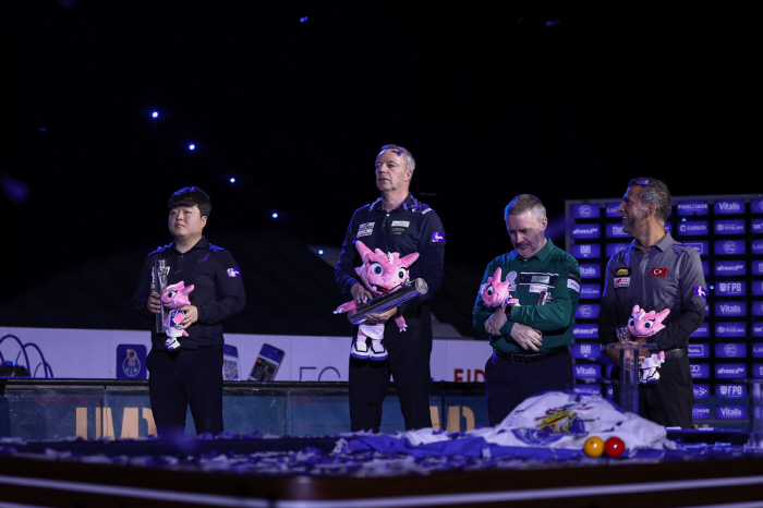 전 세계랭킹 1위 조명우, 2024 포르투 세계 3쿠션 월드컵 준우승