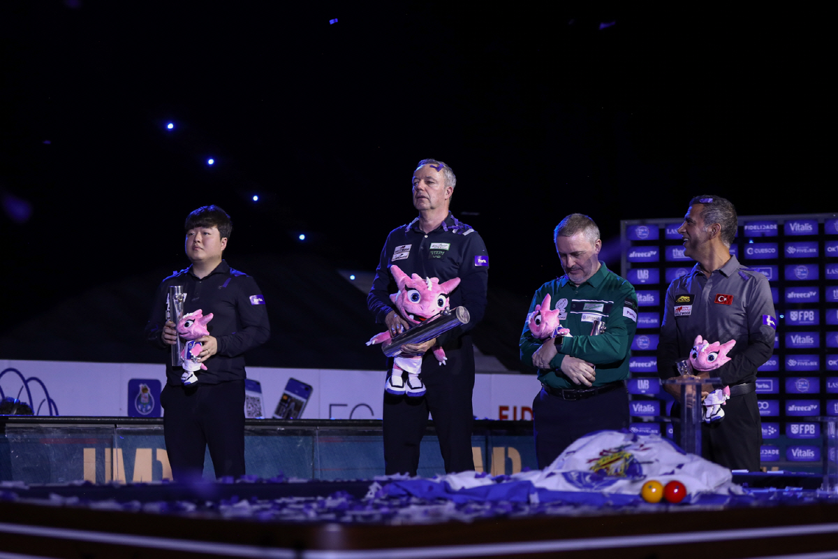전 세계랭킹 1위 조명우, 2024 포르투 세계 3쿠션 월드컵 준우승
