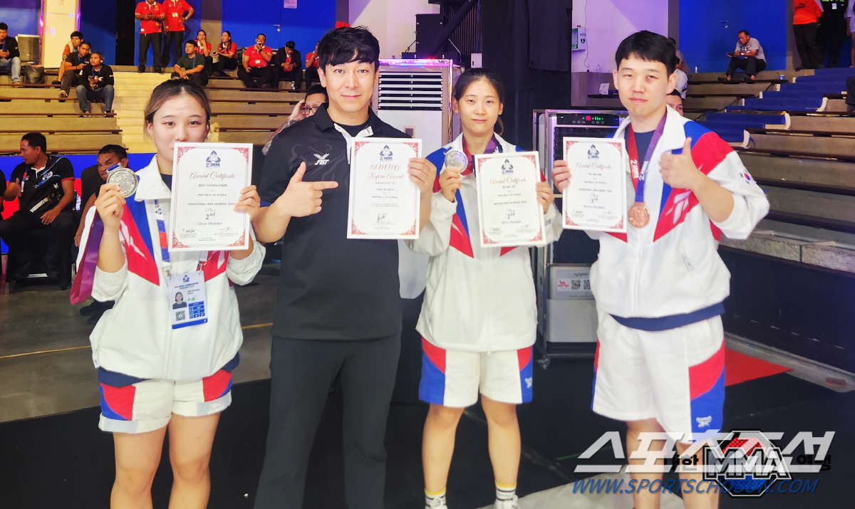 대한민국 MMA 국가대표 선수 3인 전원 아시아 MMA 선수권 대회 메달…
