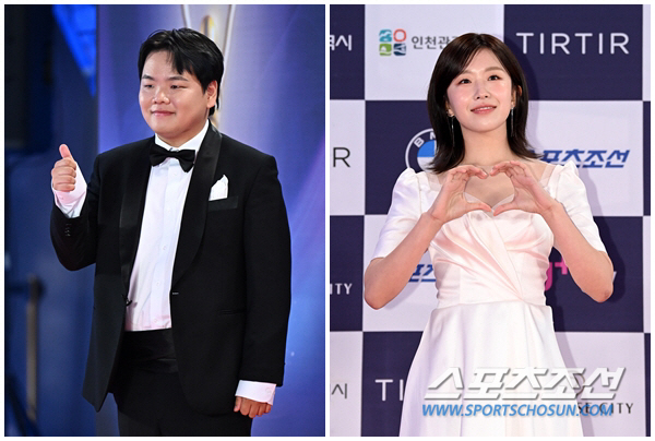 [제3회 BSA] 곽준빈-윤가이, 남녀신인예능인상 "어지럽다" 눈물