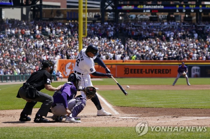"라팍 덕 아직 못봤다" 140m→120m 다리 빼면 초대형 홈런, 강력…