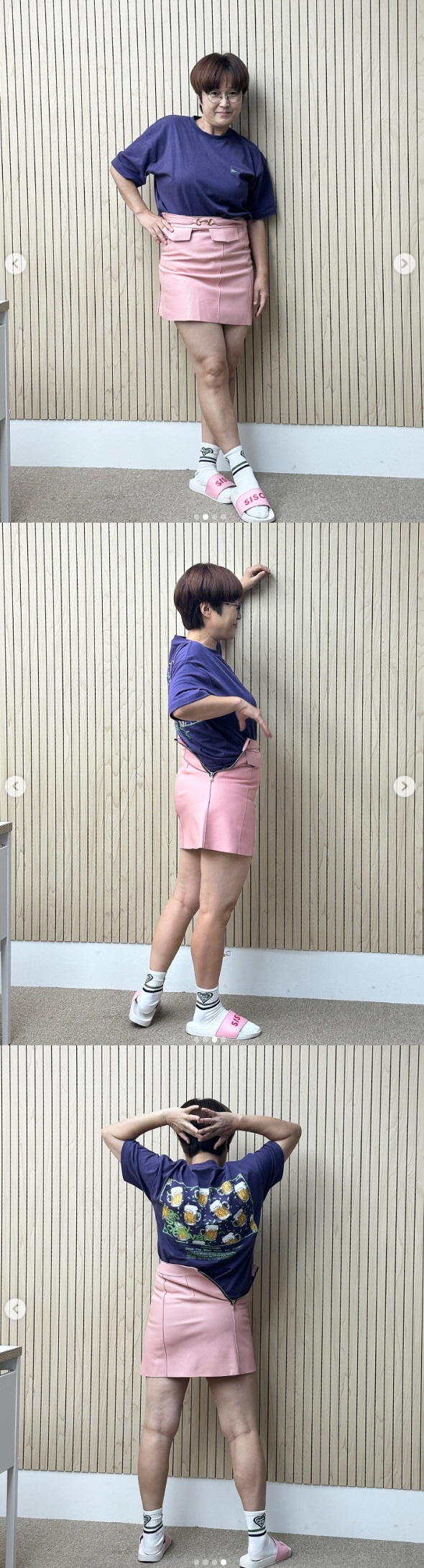 [SCin스타] G사 미니스커트로 치명적 뒷태 자랑한 송은이 "힘겹게 입…
