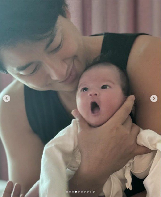 이지훈♥아야네, 생후 12일 차 딸 '최초 공개'…벌써 완성형 미모[종합…