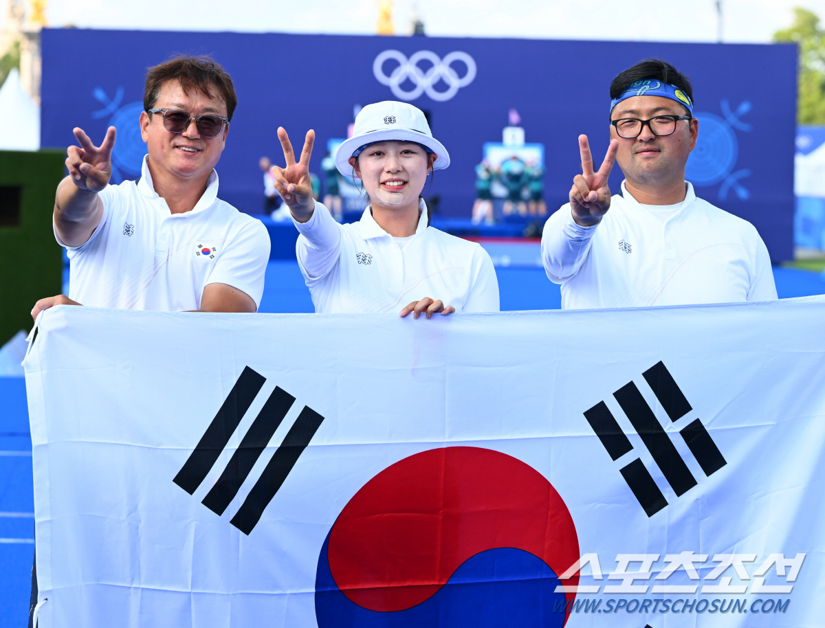 "韓양궁 강한 이유=정의선 회장님X공정한 협회" '2관왕'김우진이 직접 …