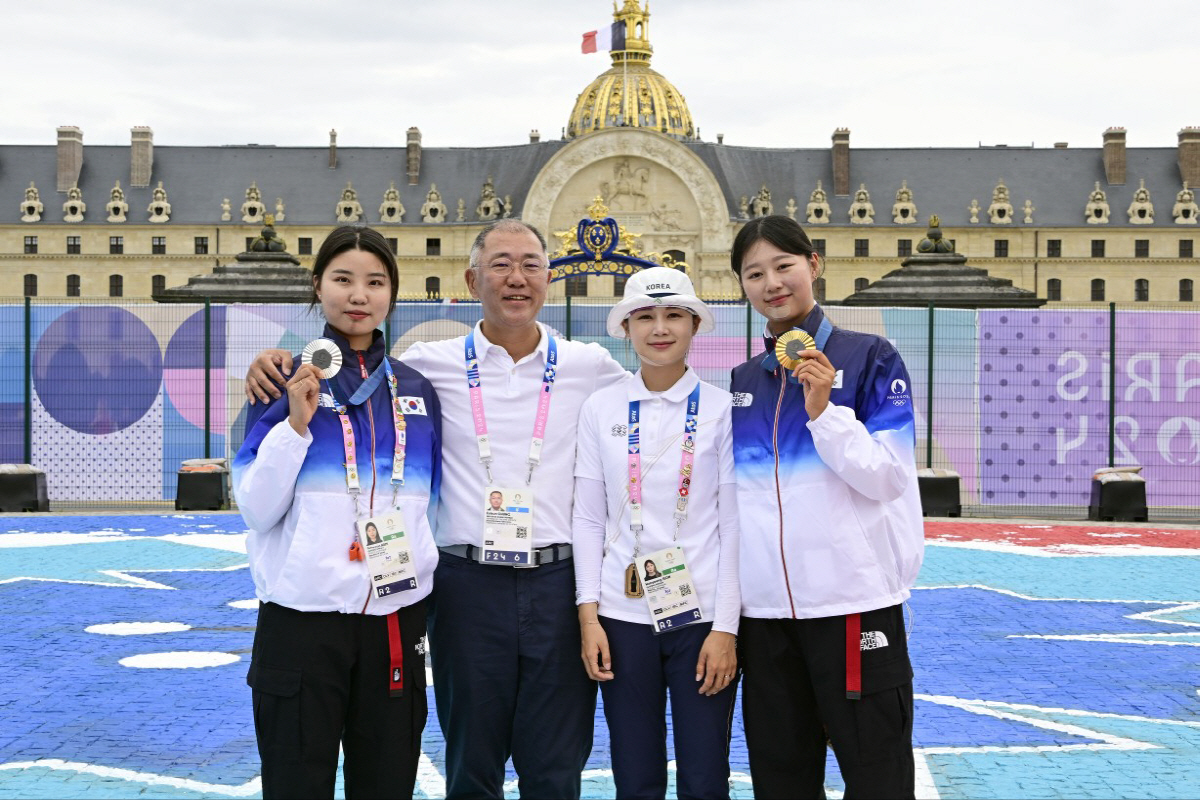 정의선 회장과 함께한 4개의 금메달…전 종목 석권 단 한걸음