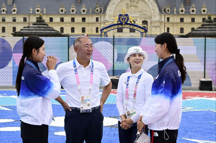 정의선 회장과 함께한 4개의 금메달…전 종목 석권 단 한걸음