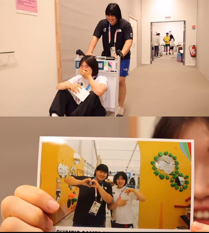 허미미·김하윤, 銅메달 자축 카트퍼레이드?…GenZ다운 장난끼→숙소는 '…