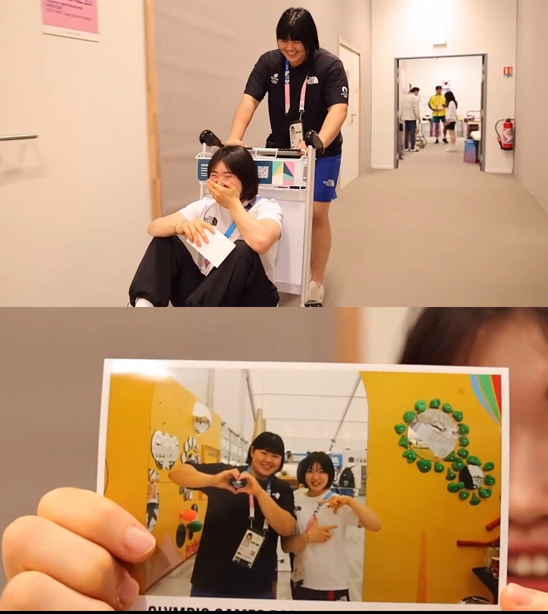 허미미·김하윤, 銅메달 자축 카트퍼레이드?…GenZ다운 장난끼→숙소는 '…