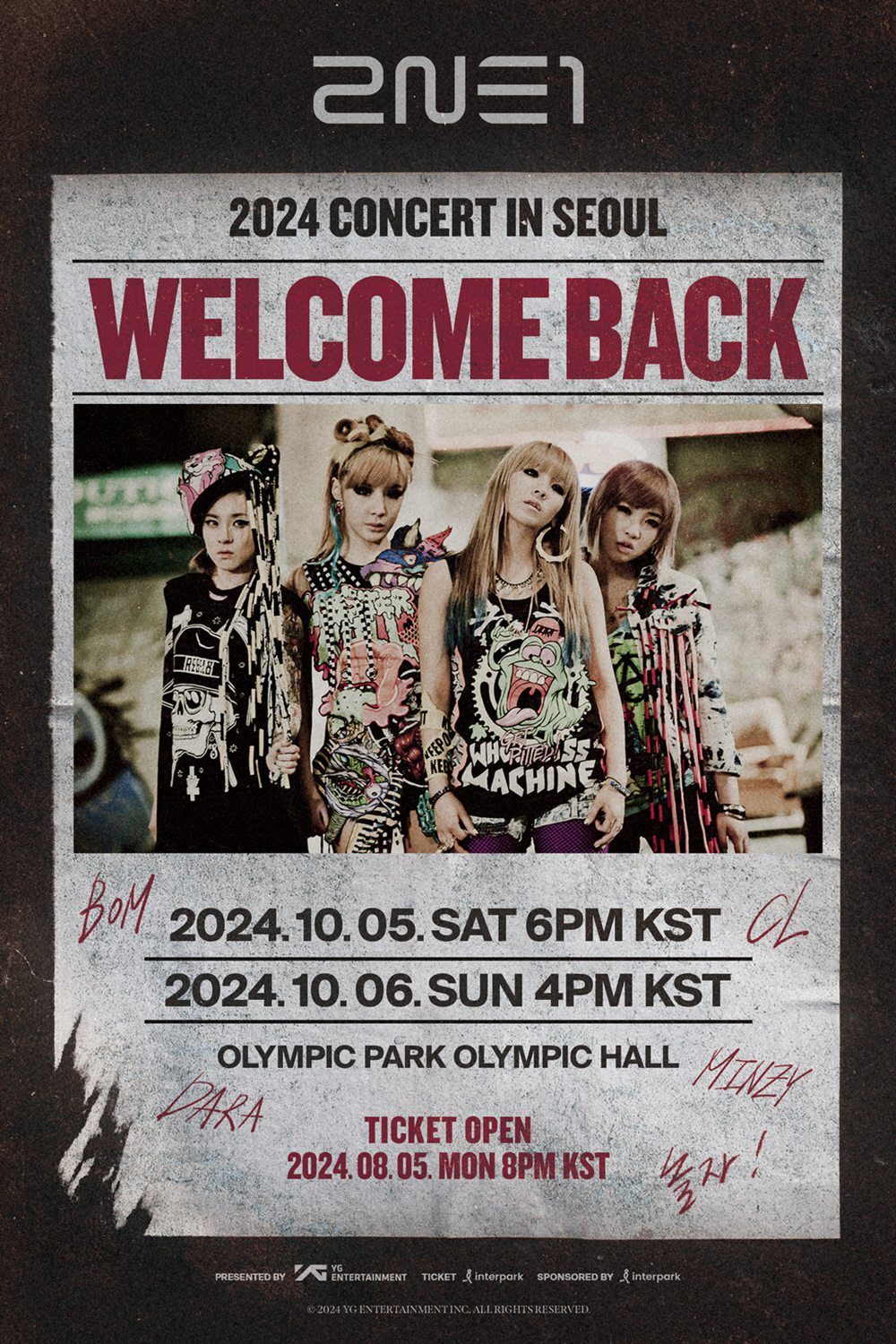 "동접자 40만명" 2NE1, 15주년 콘서트 전석 매진 "레전드 입증"…
