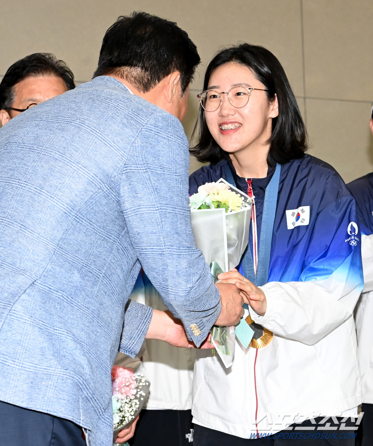[올림픽]환호 받은 '금빛 자매' 오예진→반효진→양지인 "이제야 金 실감…