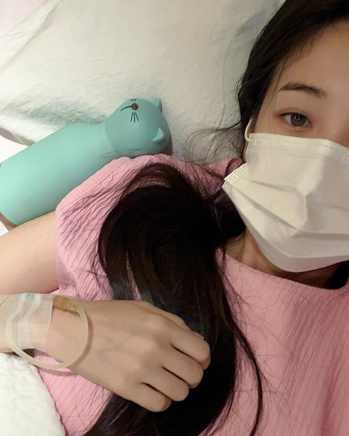 '윤전일♥' 김보미, 코로나 걸려 결국 입원..링거 맞으며 "큰일 있어"