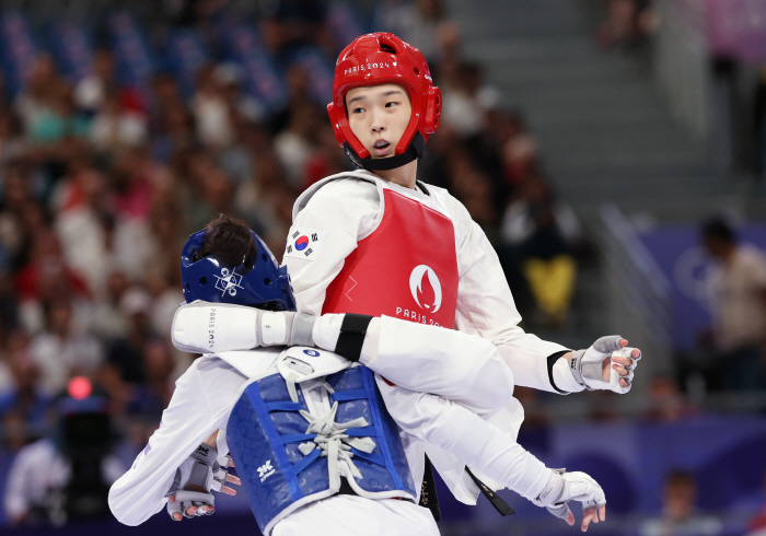 '메달 보인다' 태권도 여자 57㎏급 김유진, '세계 4위' 꺾고 '4강…