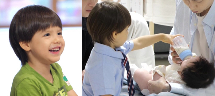 잘생긴 ‘딘딘 조카’ 니꼴로, '슬리피 딸' 앞 ‘설레는 오빠美’ (슈돌…