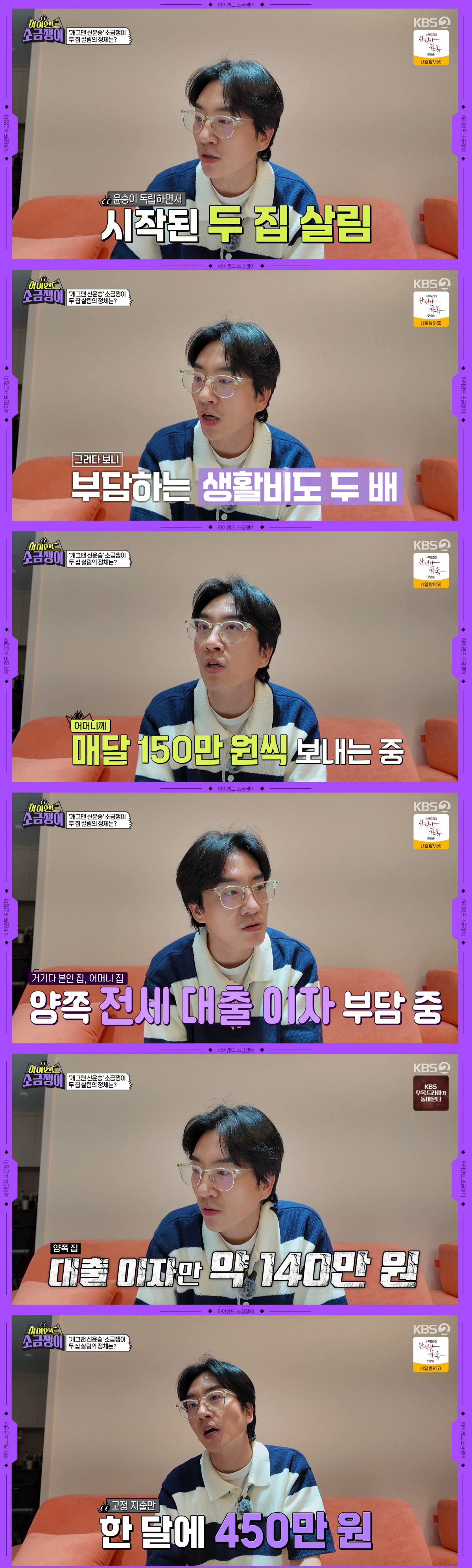 신윤승 "母 생활비 150만+대출금 140만원 부담..돈 안 모인다"(하…
