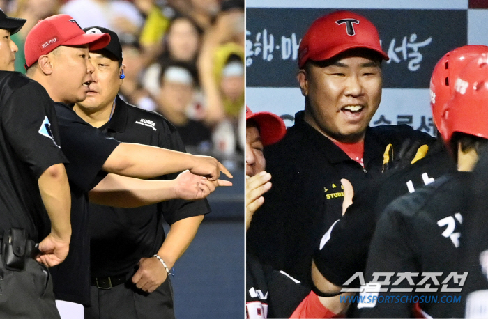 석연찮은 판정에 뿔났던 꽃범호, 김도영 추격타-나성범 역전포에 활짝 웃었…