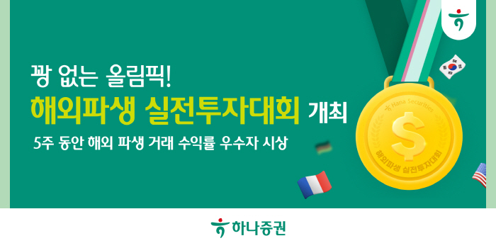 하나증권, 9월 20일까지 '해외파생 실전투자대회' 개최