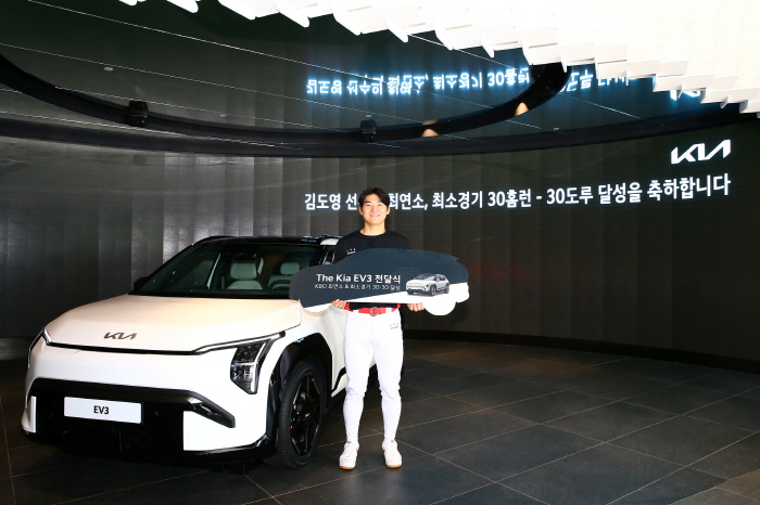 '최연소+최소경기 30-30' 천재 대박! 모기업 KIA 최신 전기차 '…