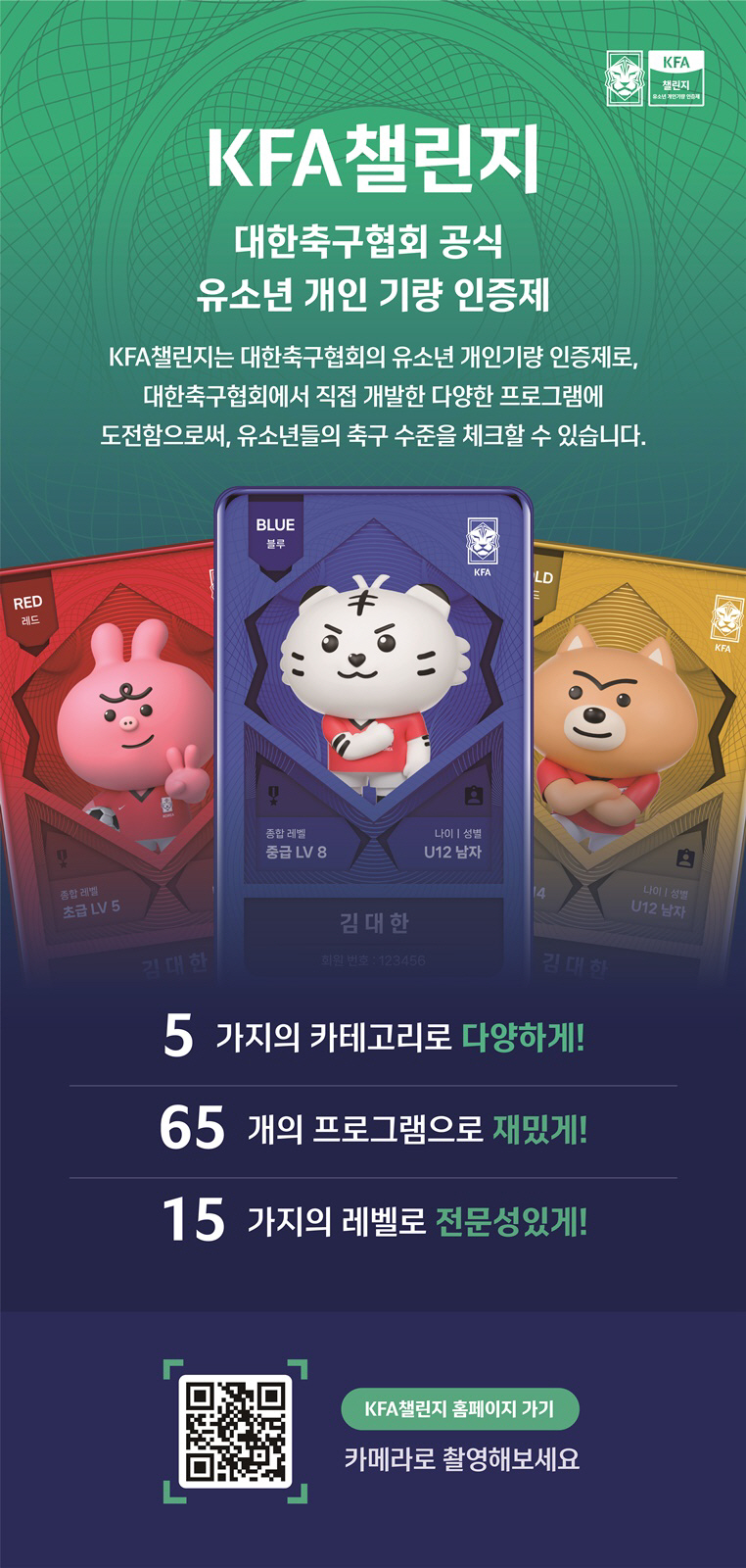 "축구 실력에 따라 인증카드 발급한다" 어린이 기량 인증 프로그램 'KF…