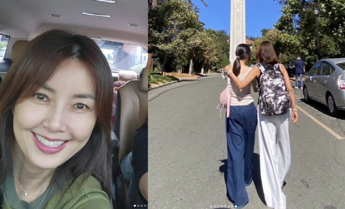 '차인표♥' 신애라, 입양 딸과 떨어져 눈물 "이렇게 멀리는 처음"