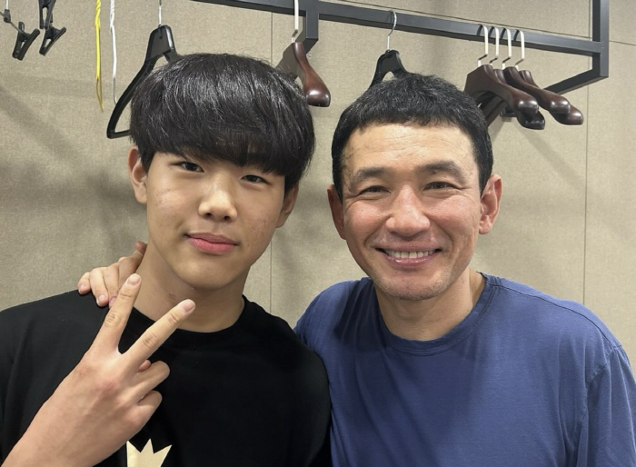 이종혁子 이준수, '최애' 황정민 만났다.."좋은 배우되길" 덕담까지 '…