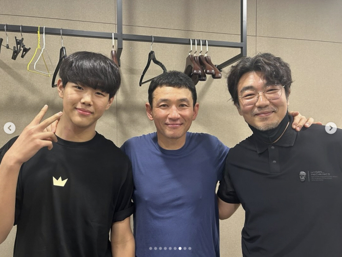 이종혁子 이준수, '최애' 황정민 만났다.."좋은 배우되길" 덕담까지 '…