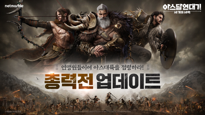 넷마블, '아스달 연대기: 세 개의 세력' 연맹간 대규모 전투 '총력전' 업데이트