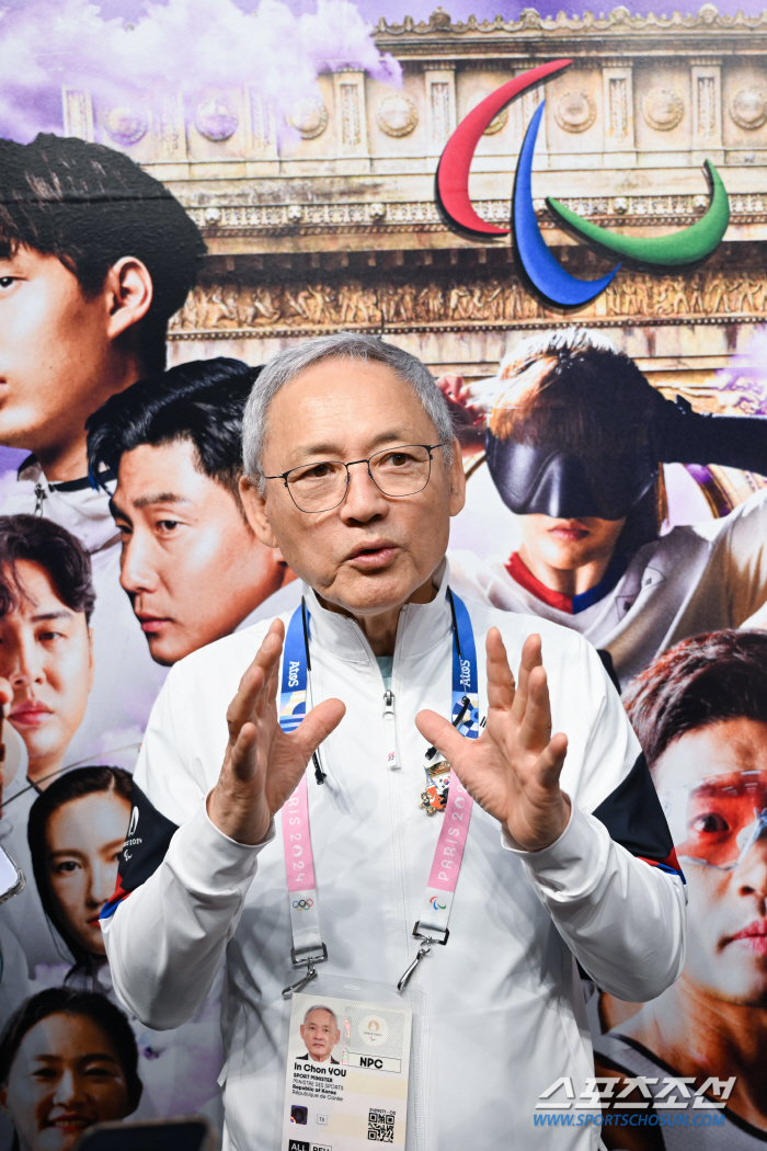 '장애인체육 빅팬'유인촌 장관"패럴림픽,비장애인이 더 많이 봐야...두근…