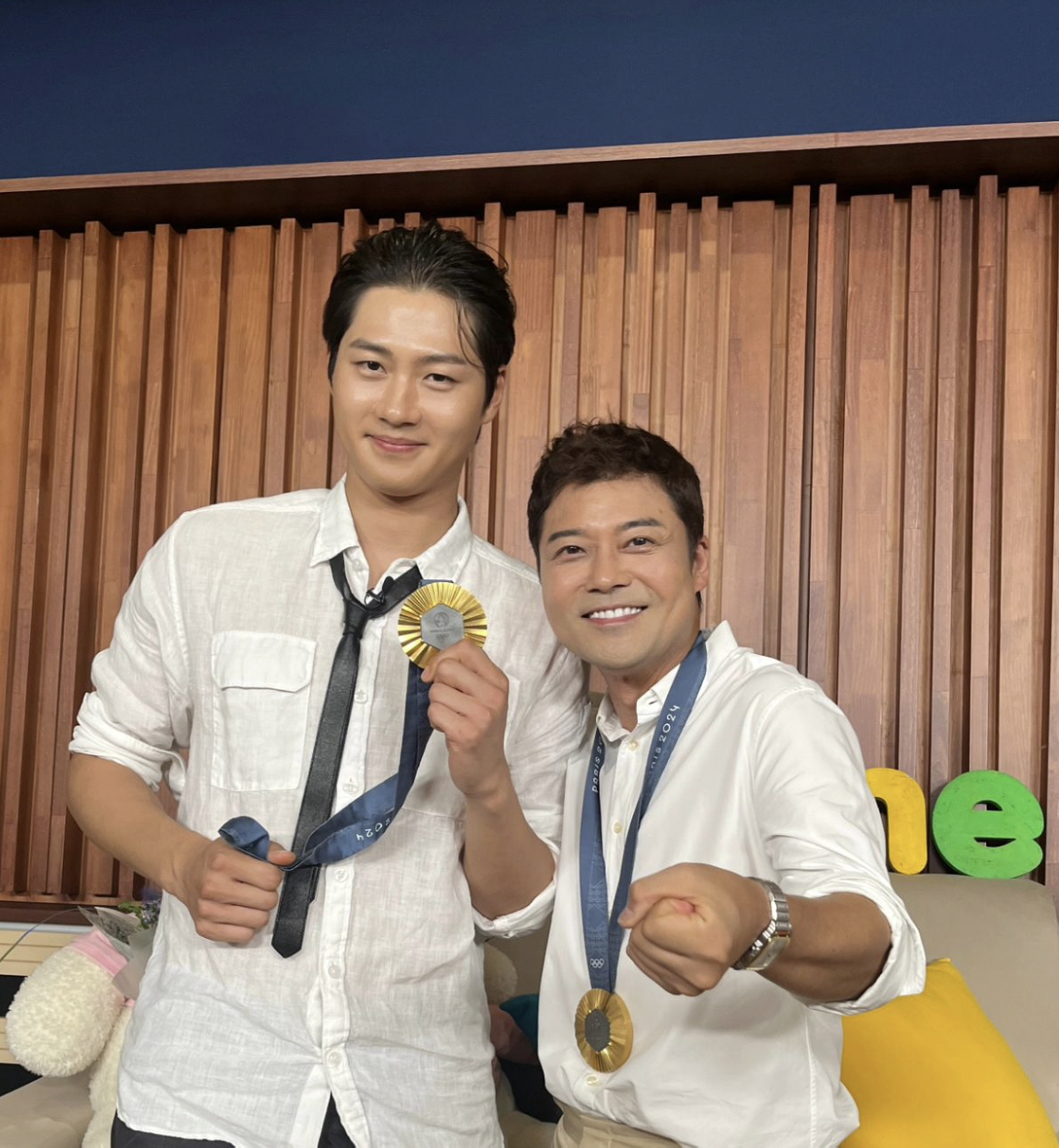 192cm 오상욱, 전현무와 설레는 키차이..얼굴이 주먹만 하네