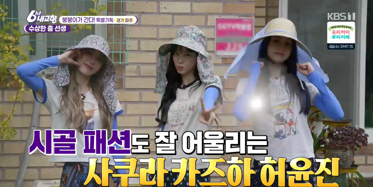 "몸빼→똥 지게" 르세라핌 '6시 내고향' 등판 "손녀돌 노린다"[종합]