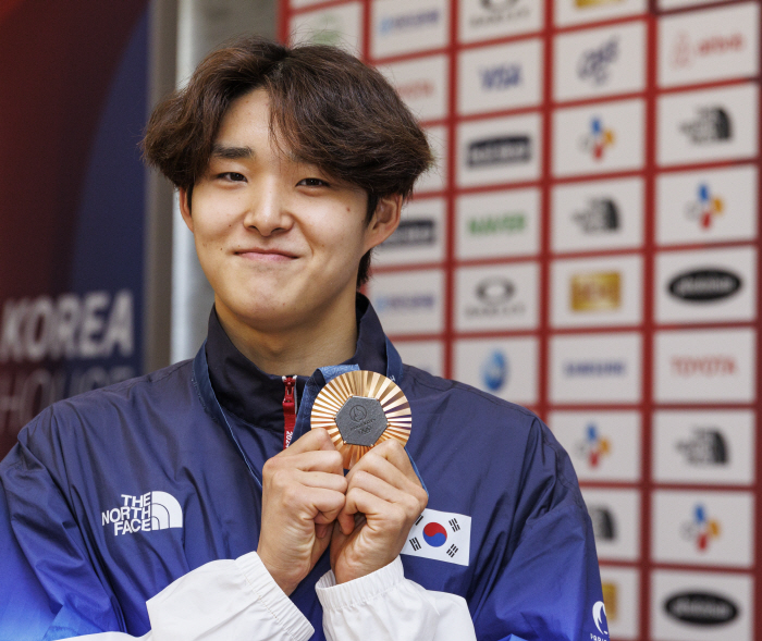 "김우민 성취상X여서정 투혼상" 대한체육회,13일 파리올림픽 선수단 격려…