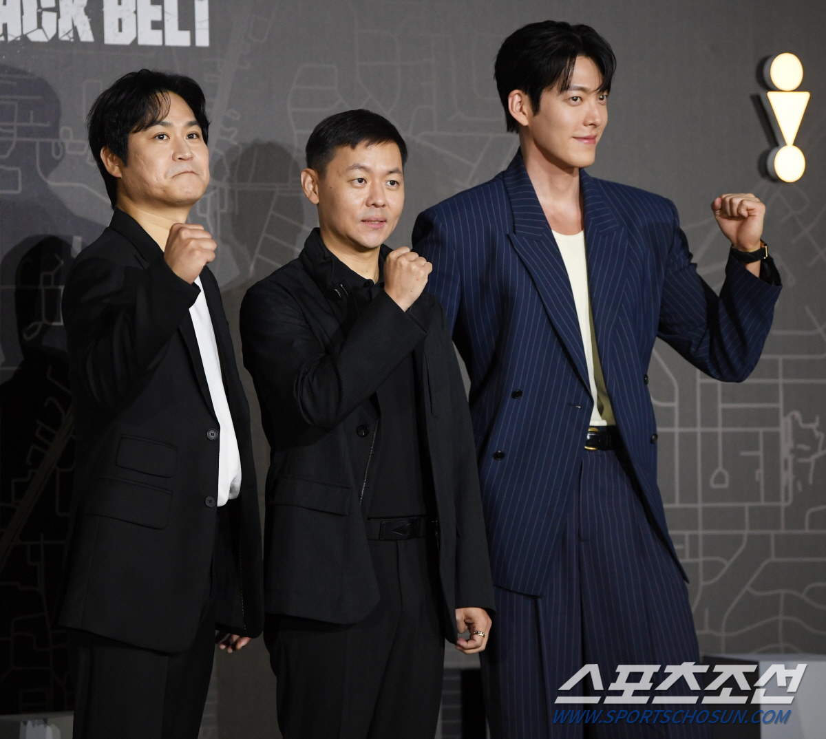 [포토] 김성균-김우빈-김주환 감독 '무도실무관으로 뭉쳤다'