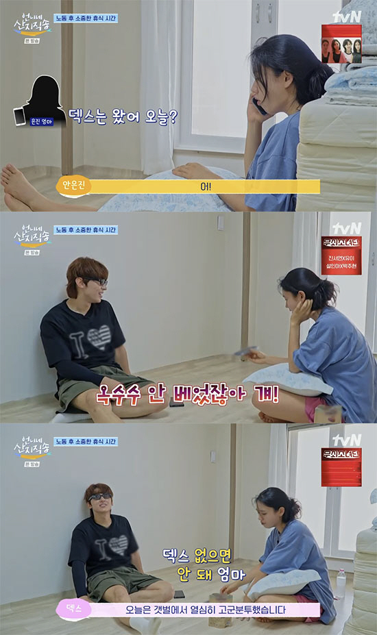 "덱스는 왔어?"…안은진母, 안부 묻는 '찐팬' 미소 폭발 ('언니네 산…