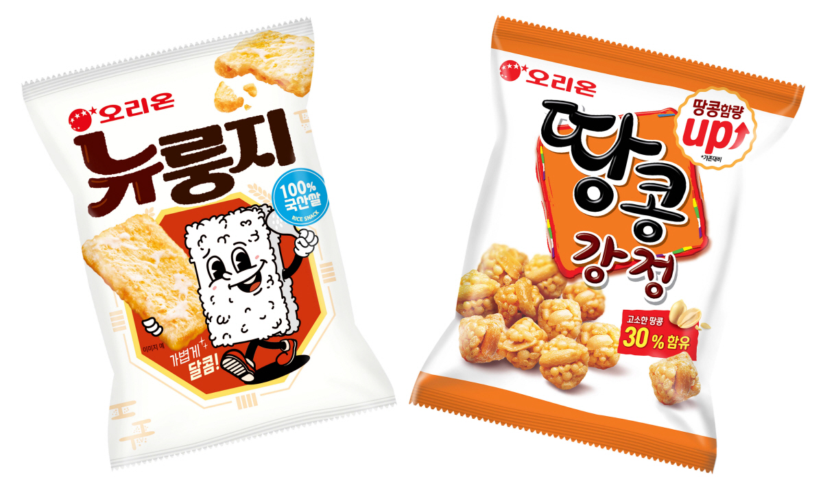 '힙트레디션 인기' 오리온, 뉴룽지·땅콩강정 등 판매량 늘어
