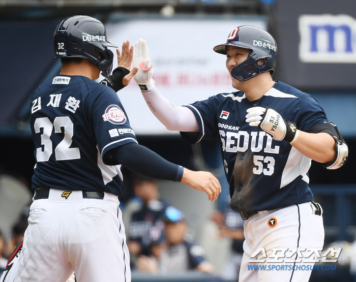 '양석환 연타석포+6타점' 두산, DH1 잡았다! 이제 3위 LG와 1G…