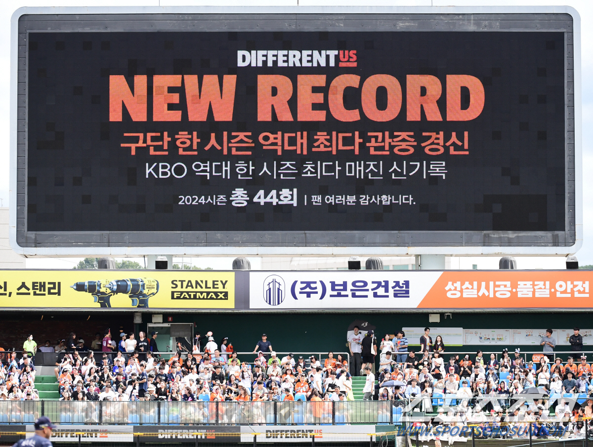 '시즌 점유율 94.2%' 경이로운 역사, 추억으로 향하는 이글스파크는 …