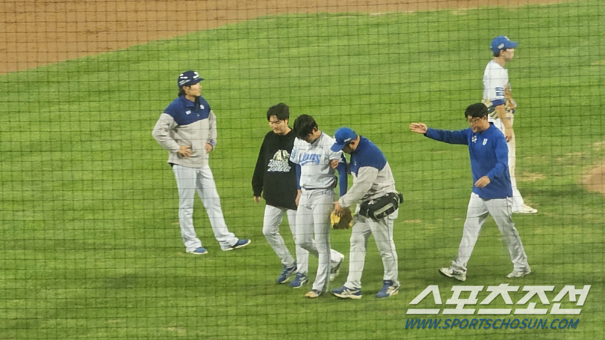 코너, 오승환 없는 삼성, 백정현 마저 타구에 안면 강타 악재, "병원 …