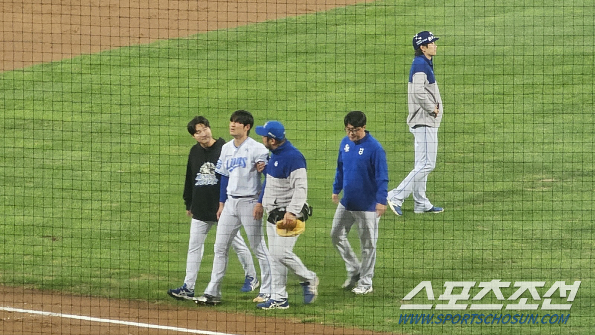 코너, 오승환 없는 삼성, 백정현 마저 타구에 안면 강타 악재, "병원 …