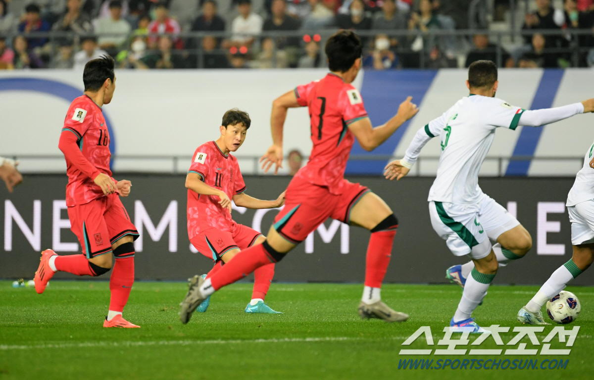 [이라크전]'터줏대감' 이재성 또또 해냈다, '이명재 크로스→헤더 득점 …