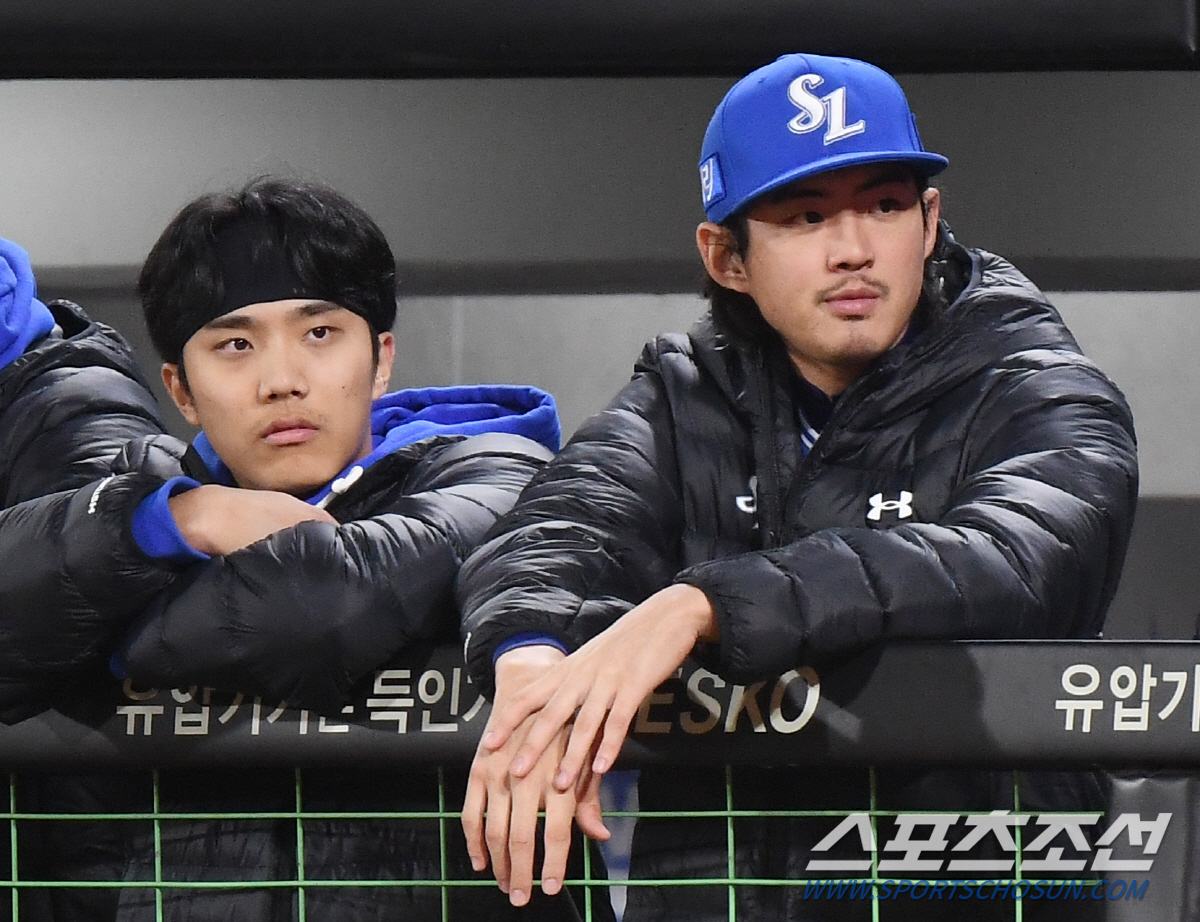"써야 하는데…" 2연패 '몸만 풀다 끝난' 구자욱 대타의 전제조건, 대…