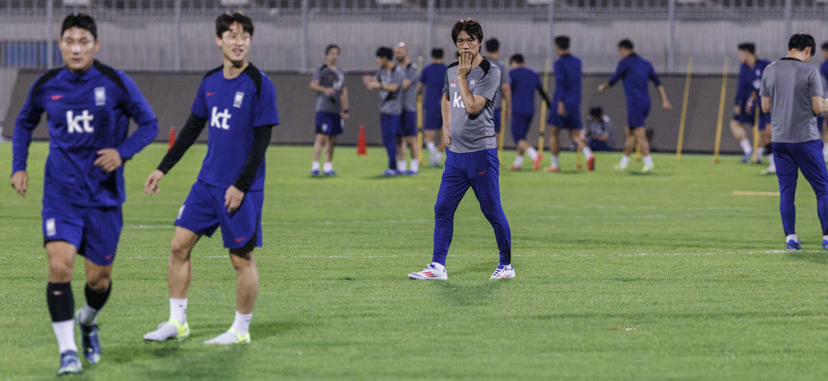 쿠웨이트전 앞두고 신중한 홍명보 감독 "손흥민, 전체적인 상황 고려해 출…
