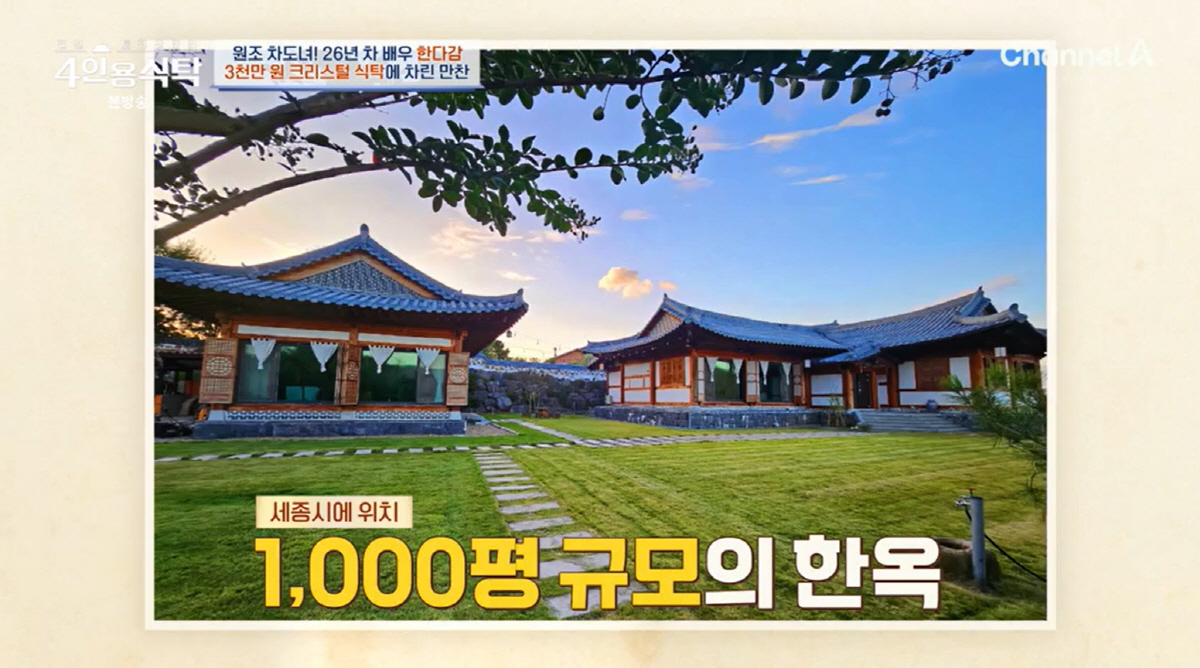 "식탁만 3000만원" 한다감, 한강뷰 고급빌라+1000평 친정집 최초 …