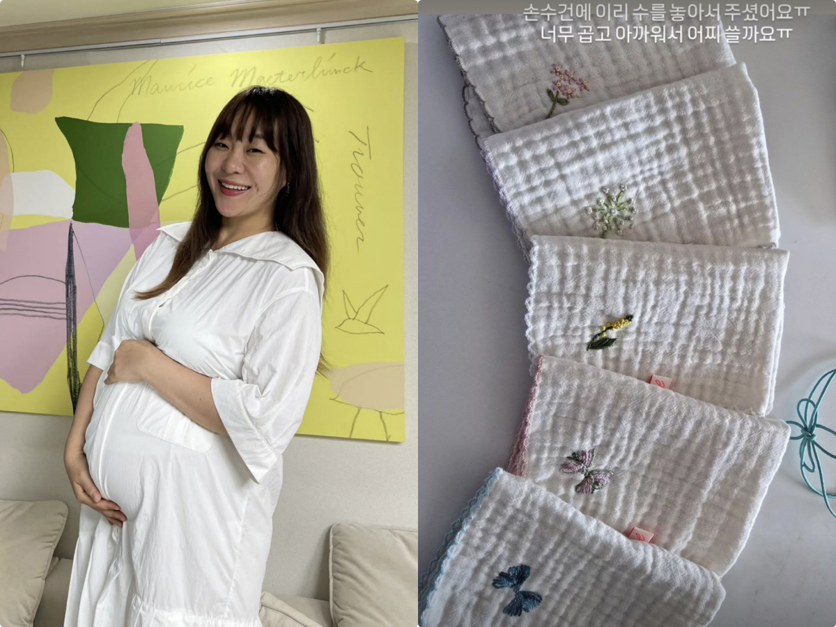 '다섯째 임신' 정주리, 마음 따뜻해지는 근황 "아랫집서 임신 선물, 아…