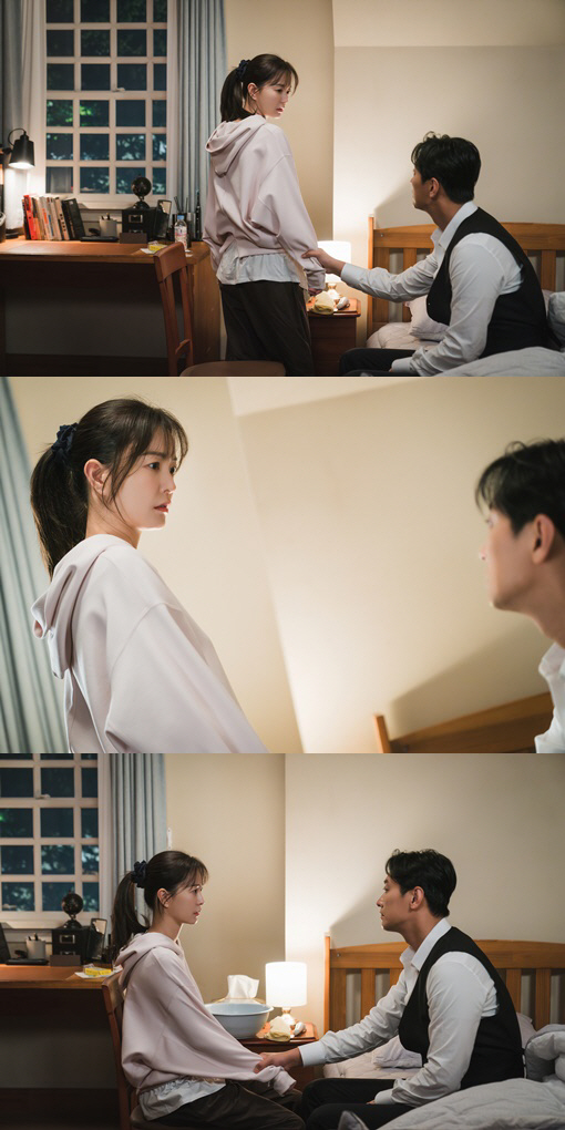 주지훈♥정유미, 방 안에 단둘이 스킨십→애틋 아이컨택 '심쿵'(외나무다리…