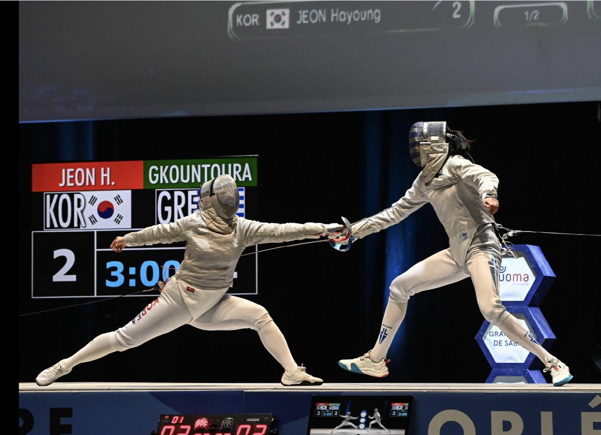 "여자 오상욱 맞네!" 전하영,오를레앙그랑프리 2연속金...세계3위 껑충