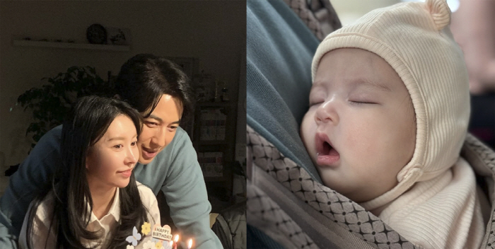 '이지훈♥' 아야네, '인형 미모' 딸과 함께하는 첫 생일 "부족함이 없…