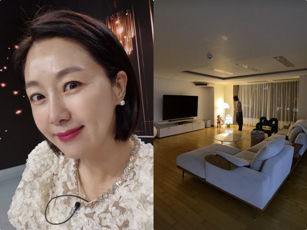 '박준형♥' 김지혜, 60억 반포家서 미리 크리스마스..거실 크기가 어마…