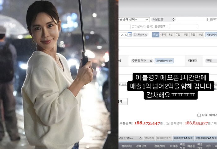 '100억 CEO' 김준희, 오픈 1시간만 매출 2억 달성 "이 불경기에…
